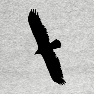 Turkey Vulture Flying Graphic Black Silhouette T-Shirt